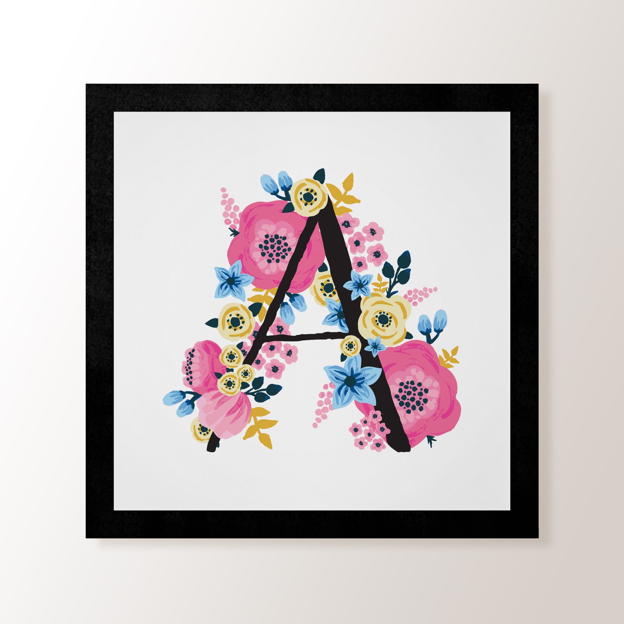 & Painted Floral Alphabet - Personal Digital Print