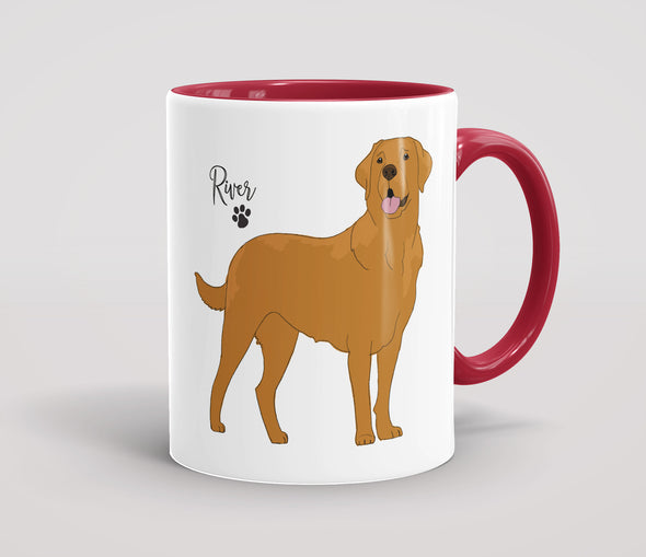 Personalised Fox Red Labrador Adult - Mug