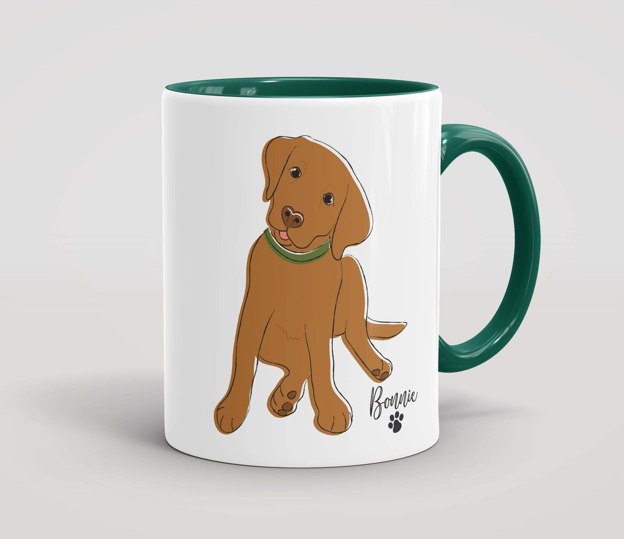 Personalised Fox Red Labrador Pup - Mug