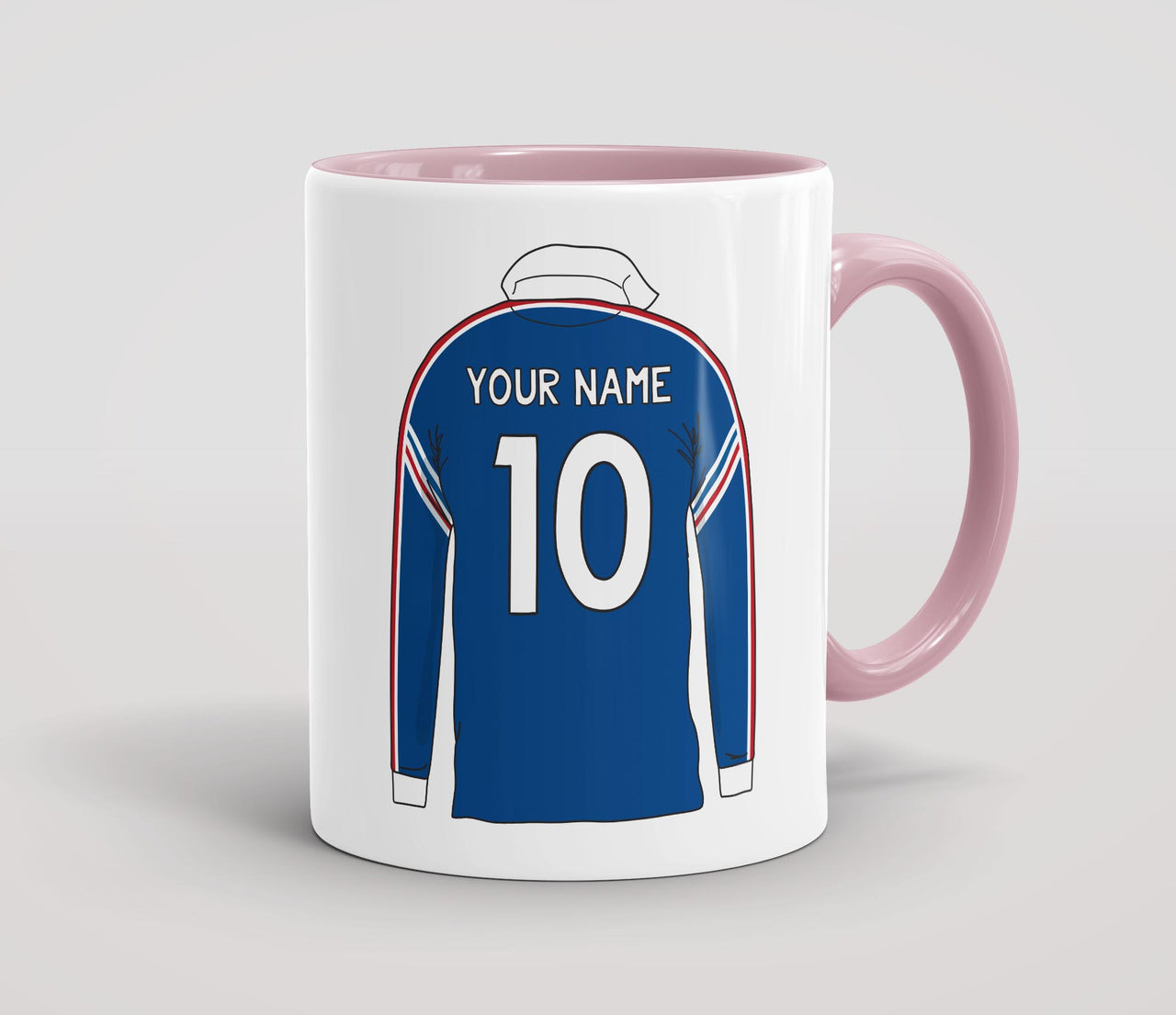 Personalised Retro Rugby Shirt Mug - FRA