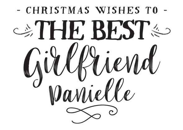 Best Girlfriend - Personalised Santa Sack