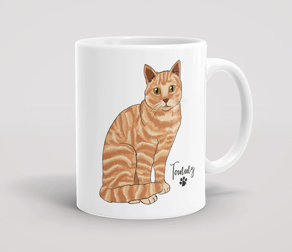 Personalised Ginger Cat - Mug