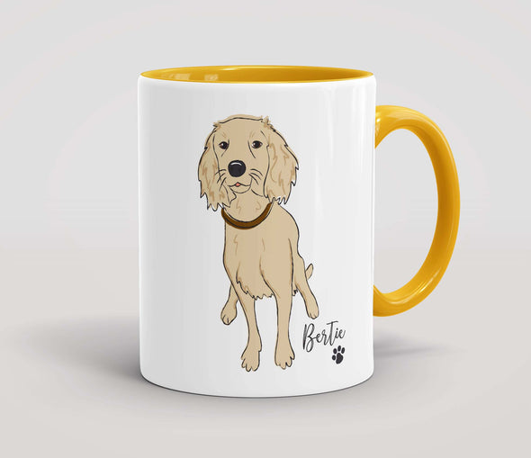 Personalised Pale Golden Cocker Spaniel - Mug