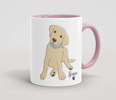 Personalised Golden Labrador Pup - Mug