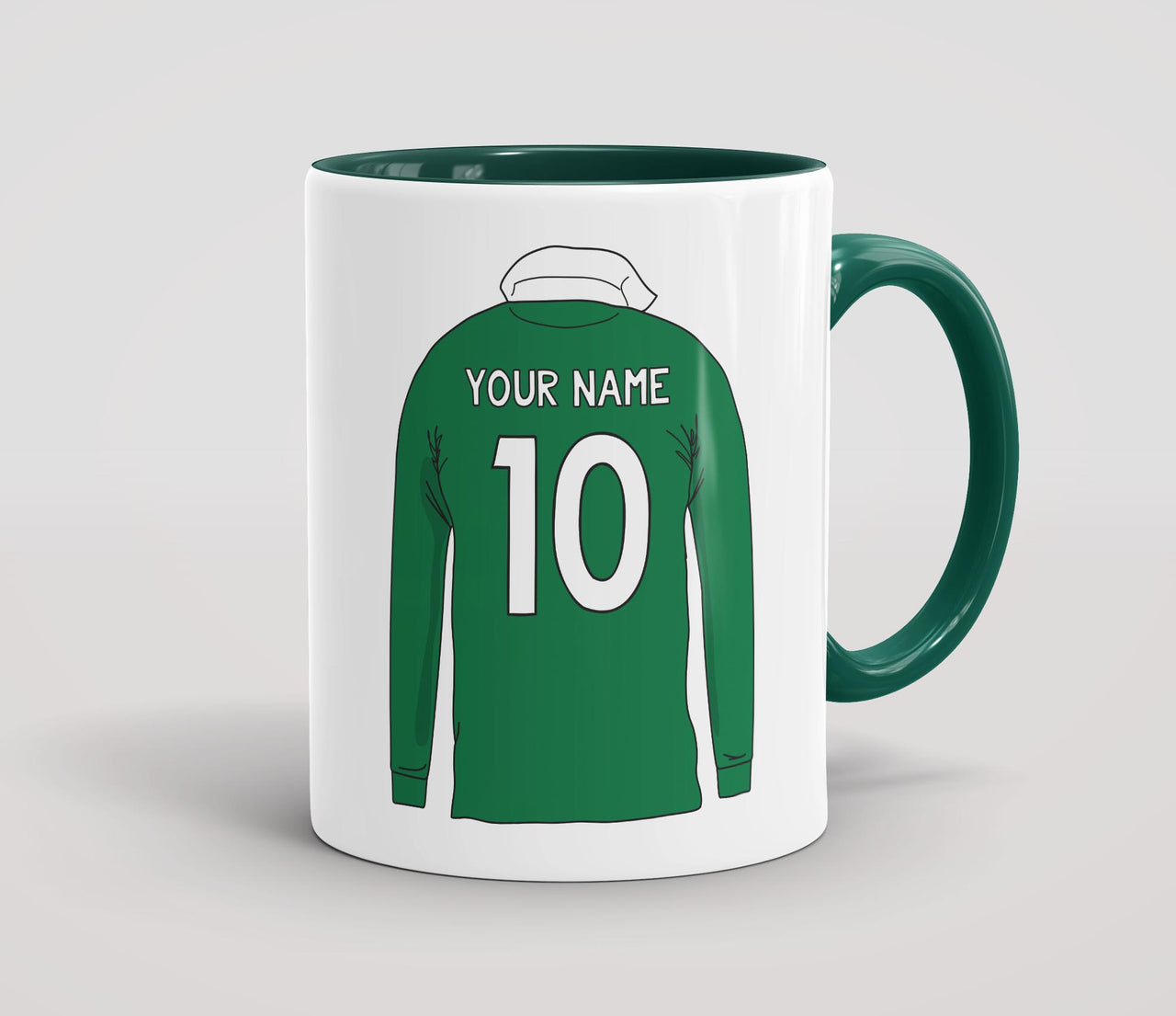 Personalised Retro Rugby Shirt Mug - IRE