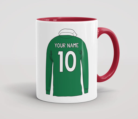 Personalised Retro Rugby Shirt Mug - IRE