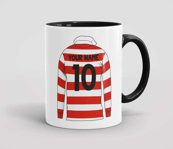 Personalised Retro Rugby Shirt Mug - JPN