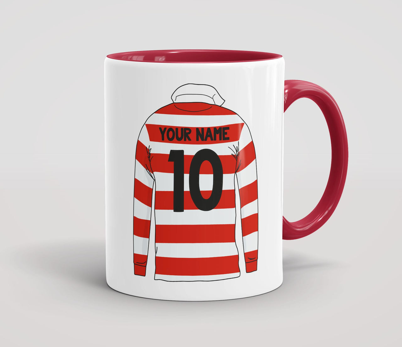 Personalised Retro Rugby Shirt Mug - JPN