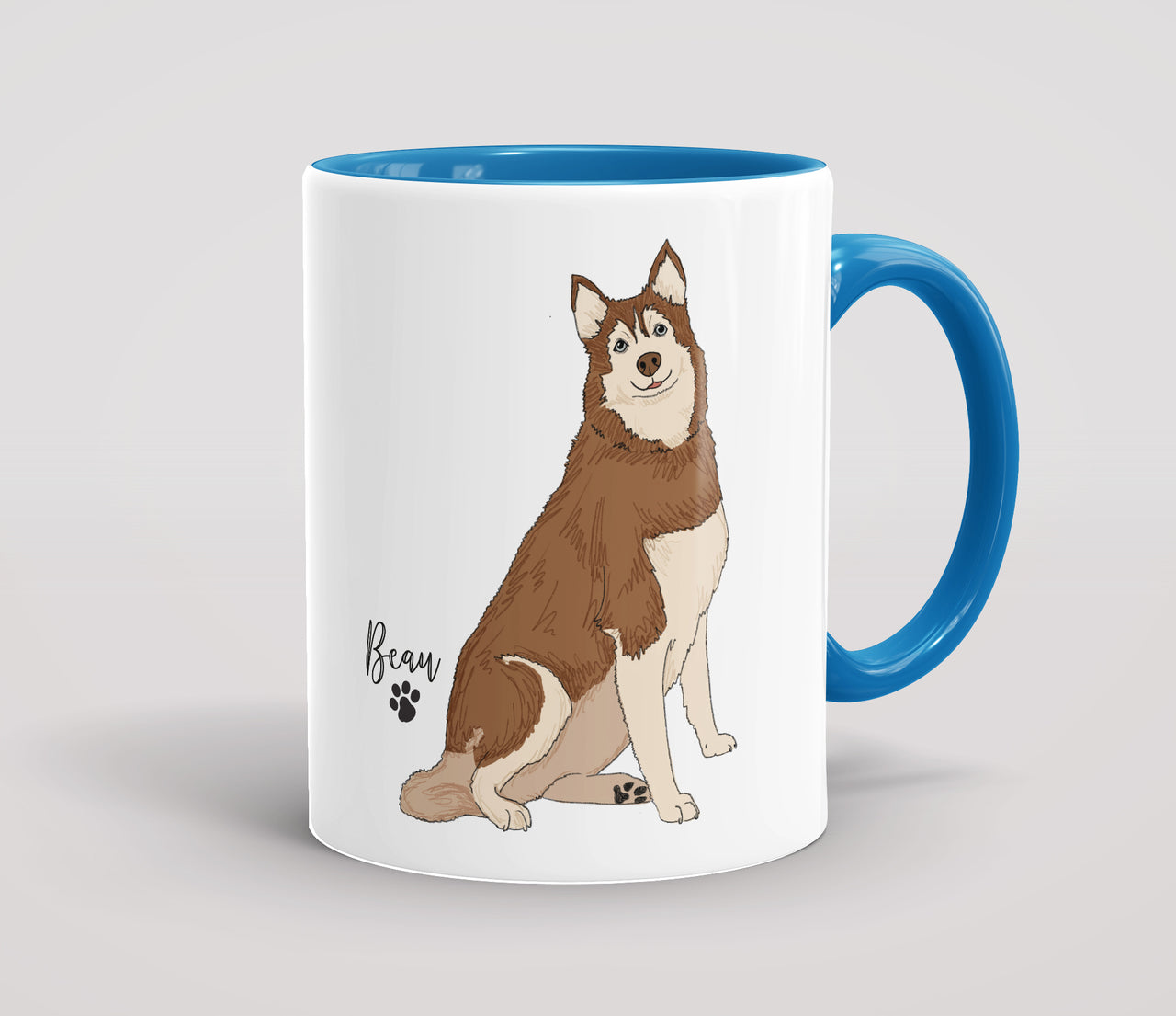Personalised Light Brown Husky - Mug