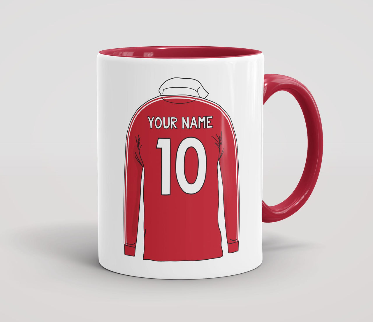 Personalised Retro Rugby Shirt Mug - LIONS