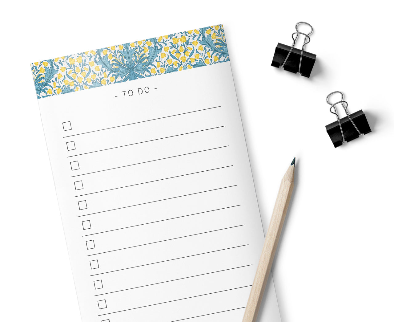 William Morris Bluebell, To Do List Pad