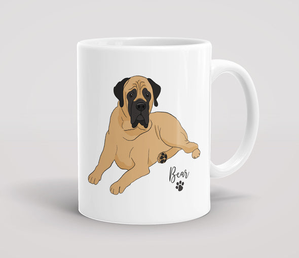 Personalised Fawn Mastiff - Mug