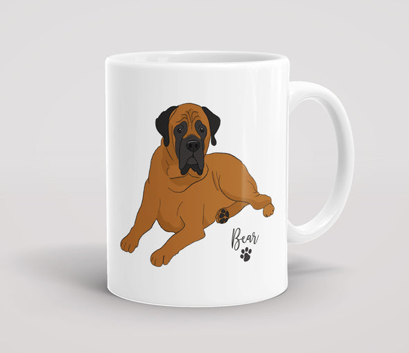 Personalised Tan Mastiff - Mug
