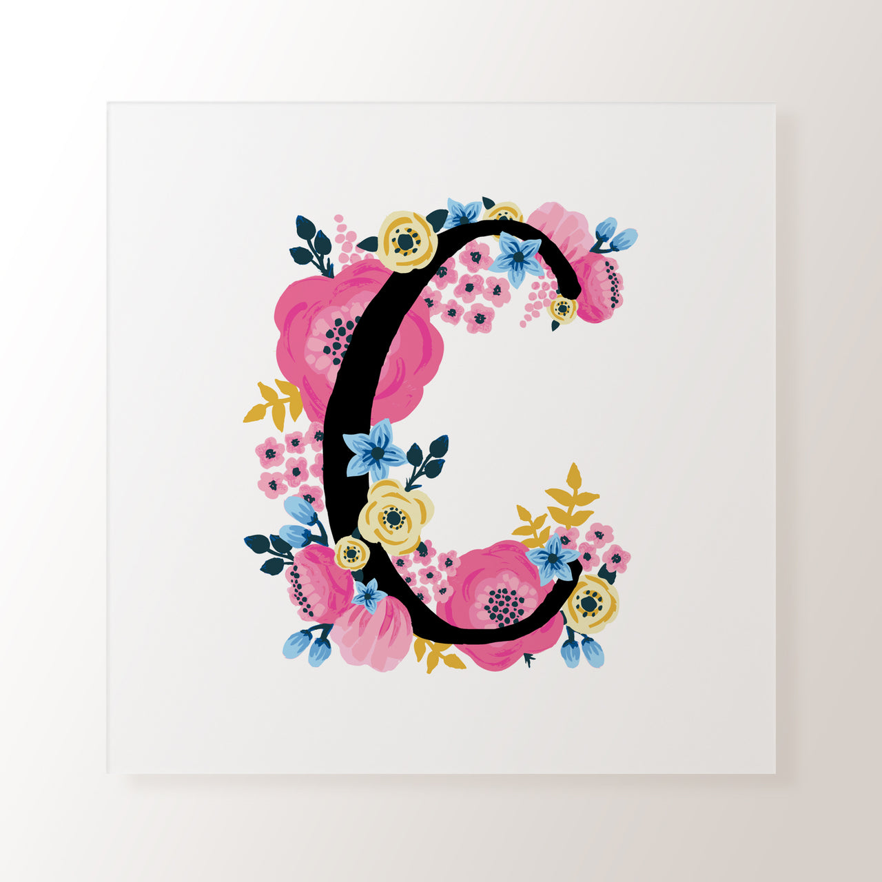 A - Z Floral Alphabet - Art Print