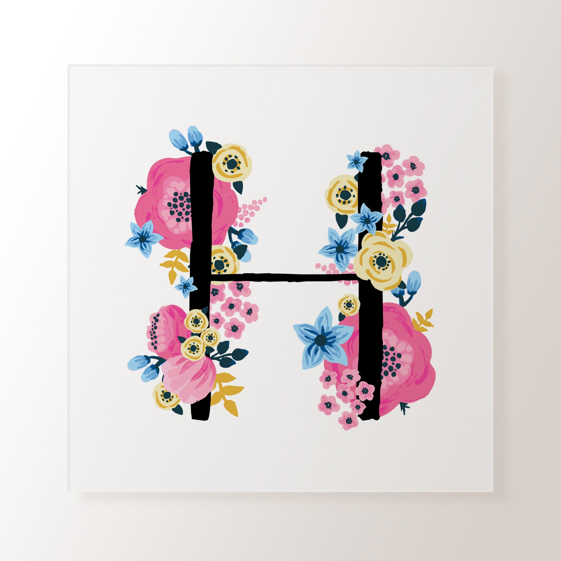 & Painted Floral Alphabet - Personal Digital Print