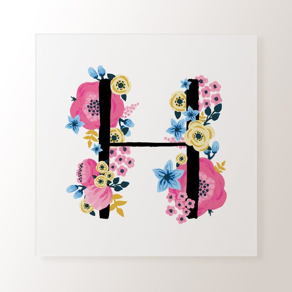 A - Z Floral Alphabet - Art Print