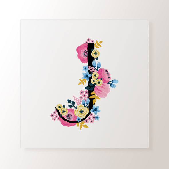 A - Z Floral Alphabet - Art Print