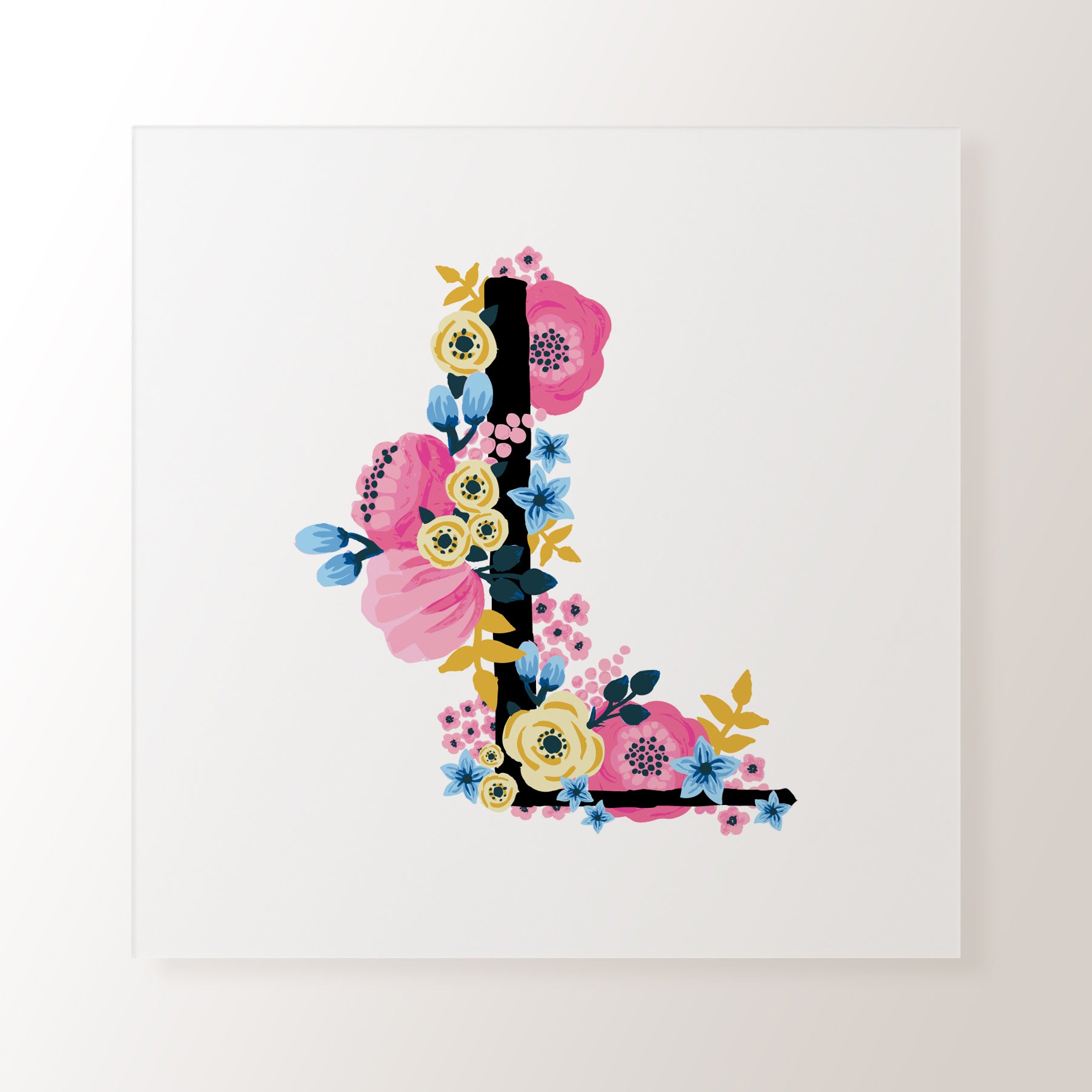 & Painted Floral Alphabet - Personal Digital Print