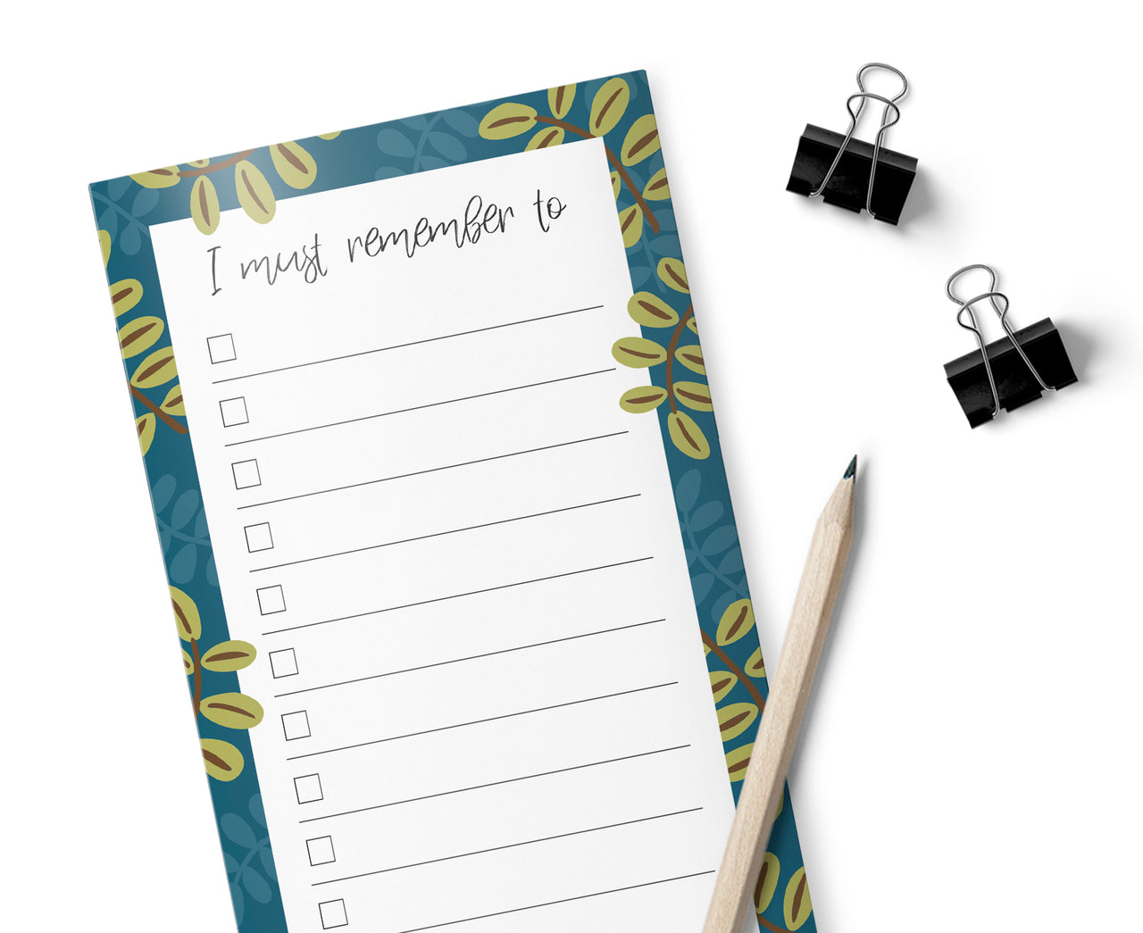 Painted Leaves, Must Not Forget List Planner