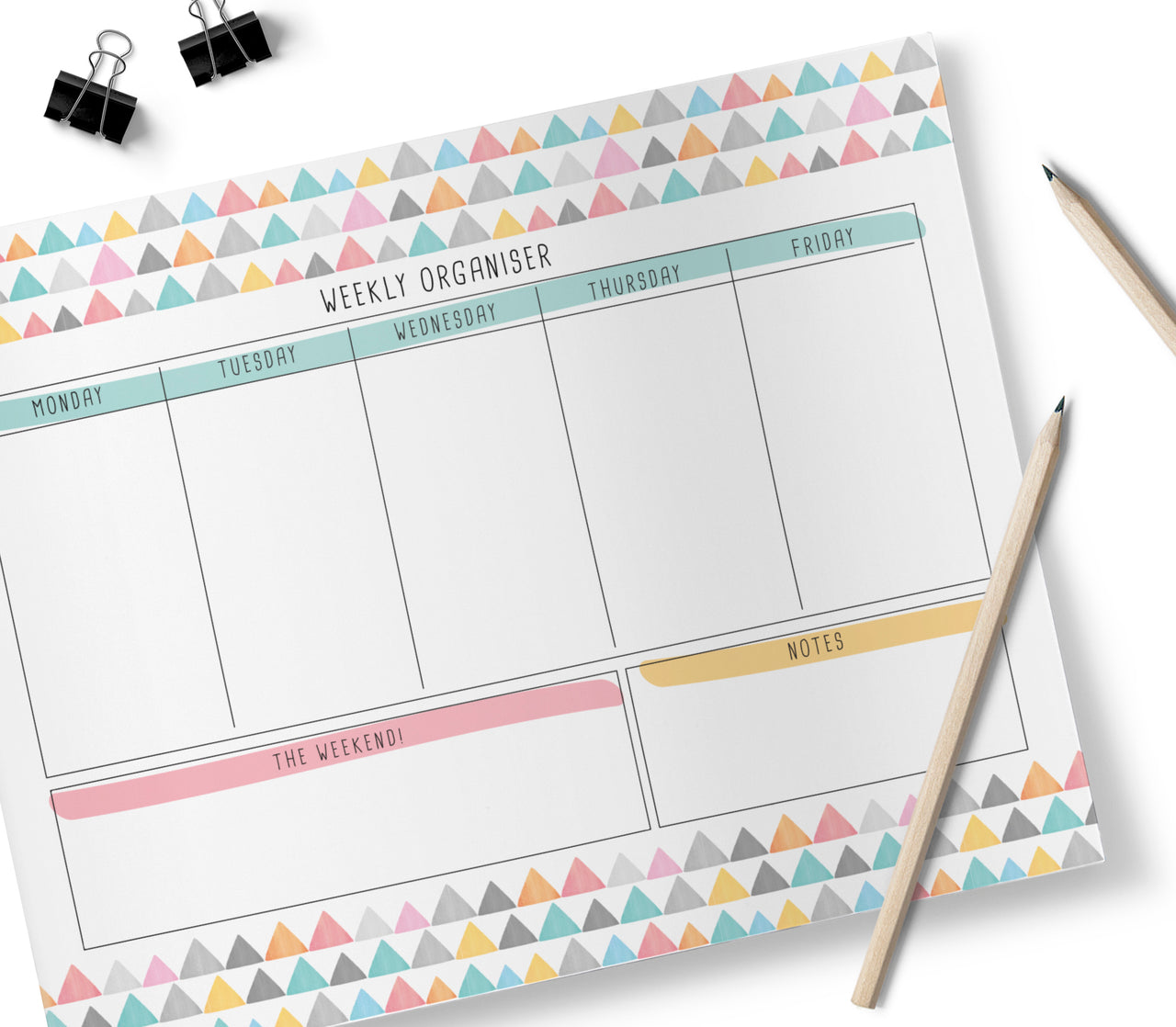 Rainbow Triangles, Week Planner