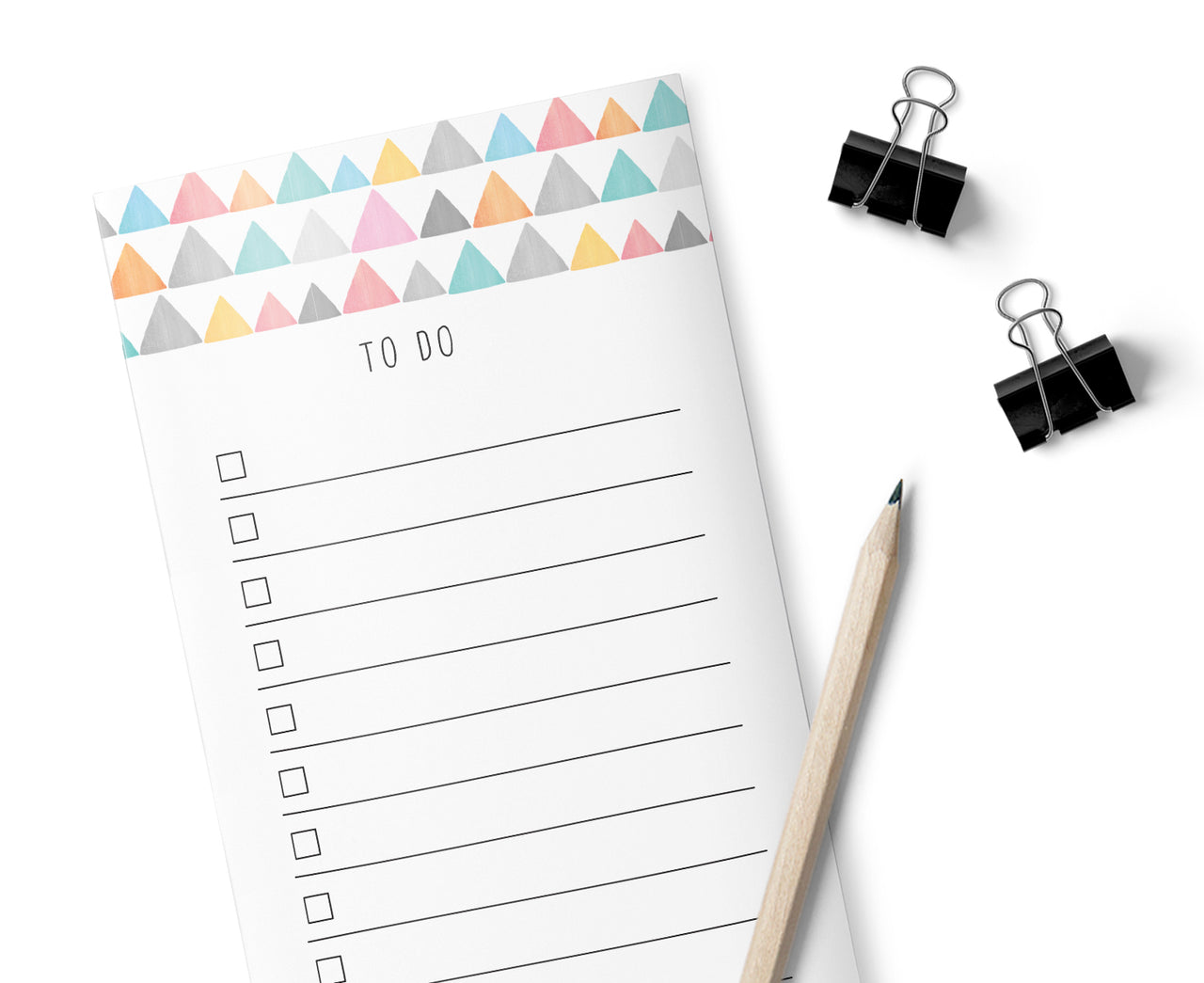 Rainbow Triangles, To Do Today, List Pad
