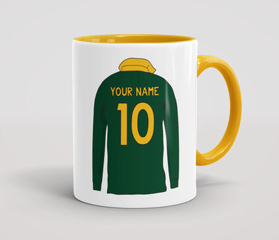 Personalised Retro Rugby Shirt Mug - SA