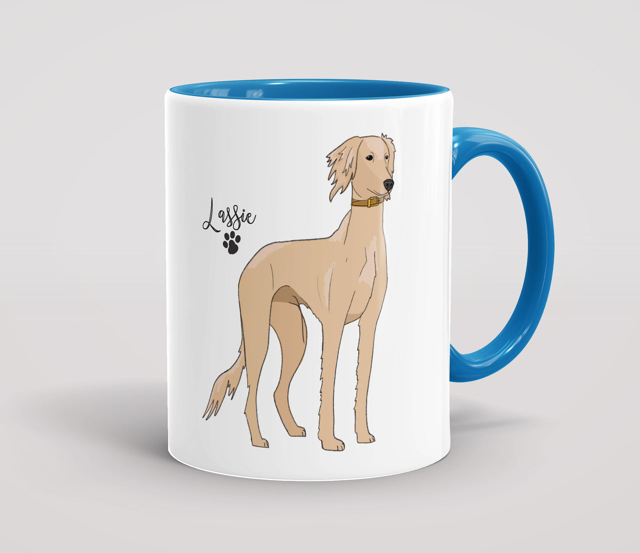 Personalised Cream Saluki - Mug