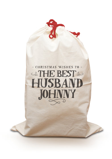 Best Husband - Personalised Santa Sack