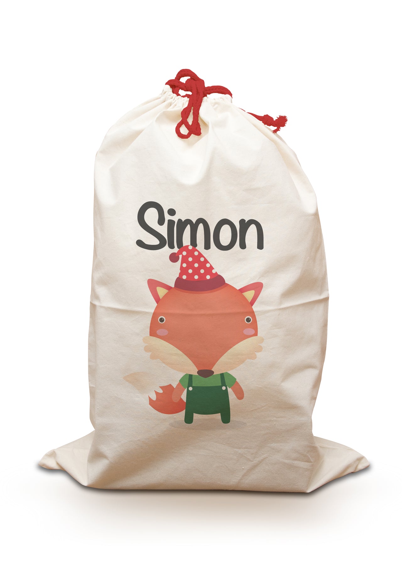 Christmas Fox - Personalised Santa Sack