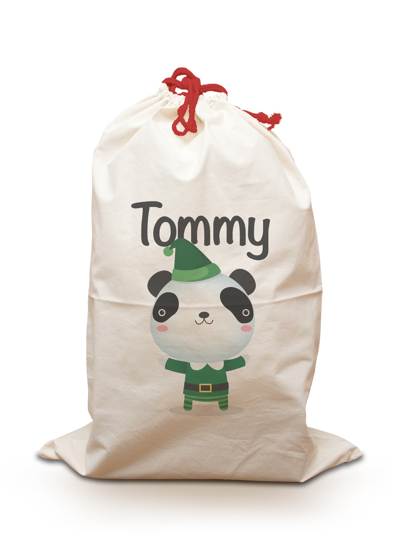 Christmas Panda - Personalised Santa Sack