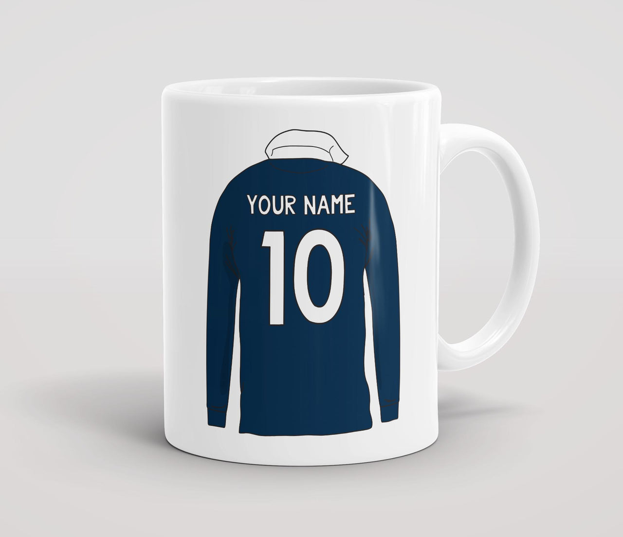 Personalised Retro Rugby Shirt Mug - SCO