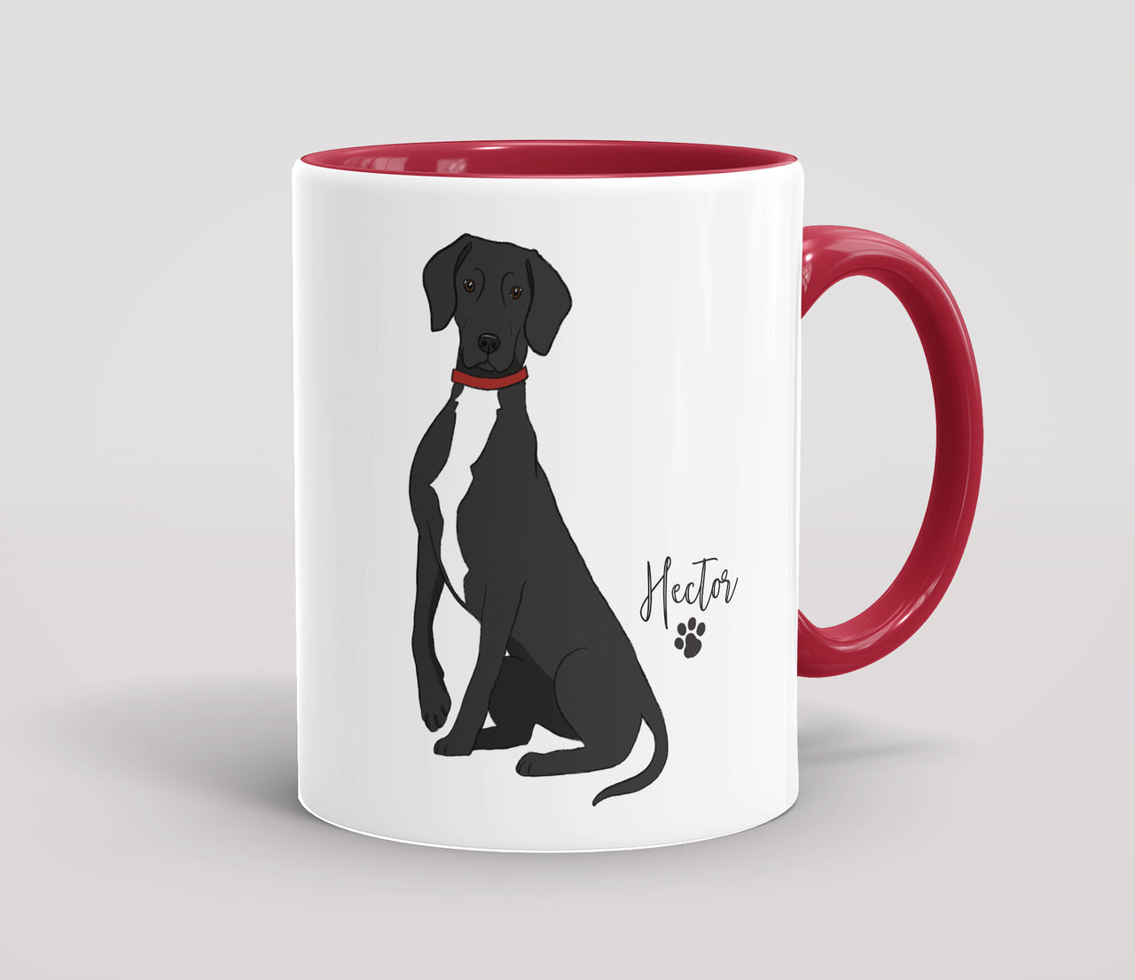 Personalised Black Springador - Mug