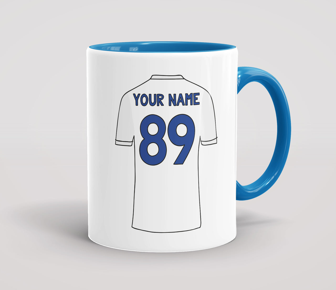 Personalised Football Shirt White - Personalised Mug