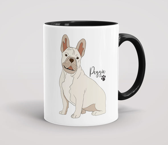 Personalised White French Bulldog - Mug
