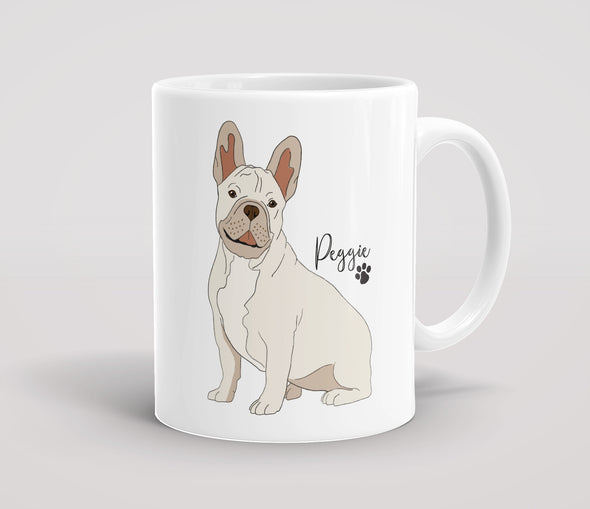 Personalised White French Bulldog - Mug