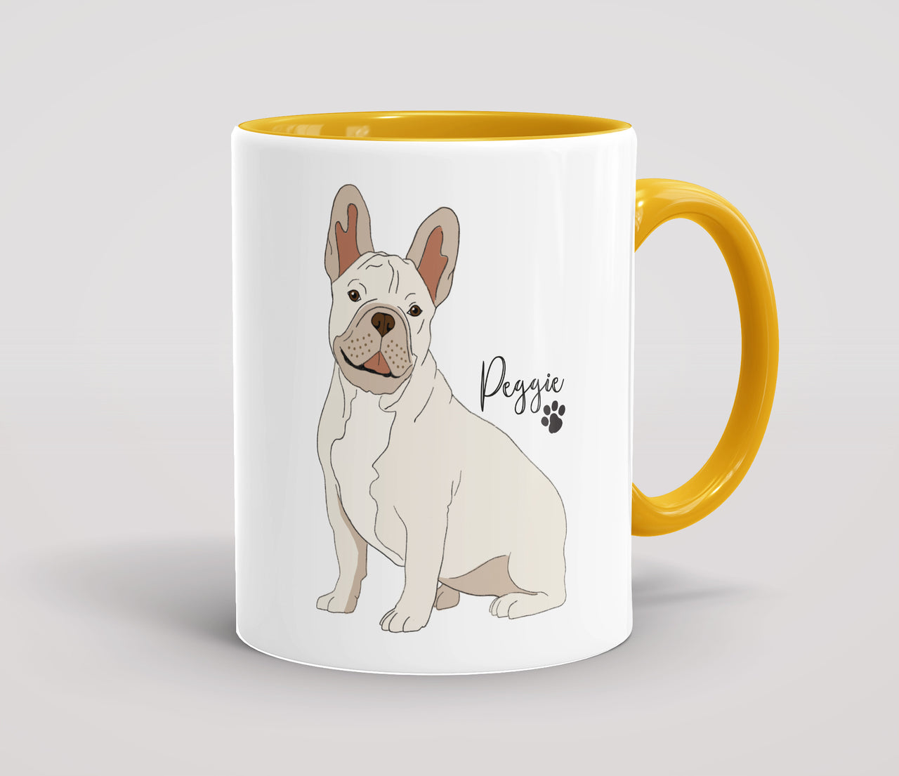 Personalised White French Bulldog - Mug