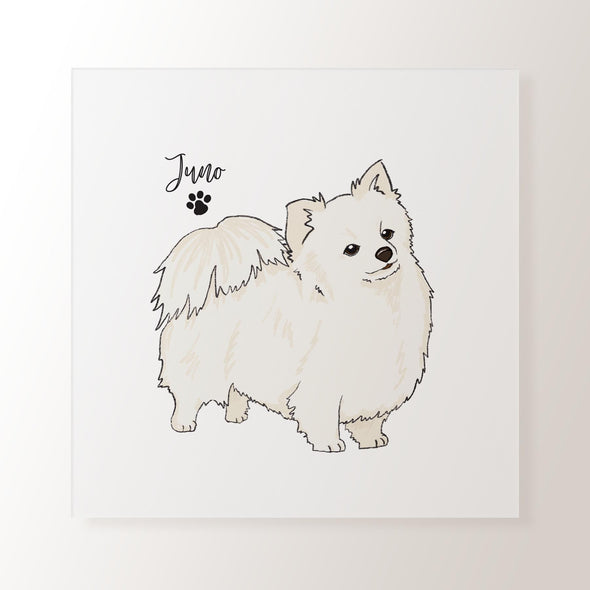 Personalised White Chihuahua - Art Print