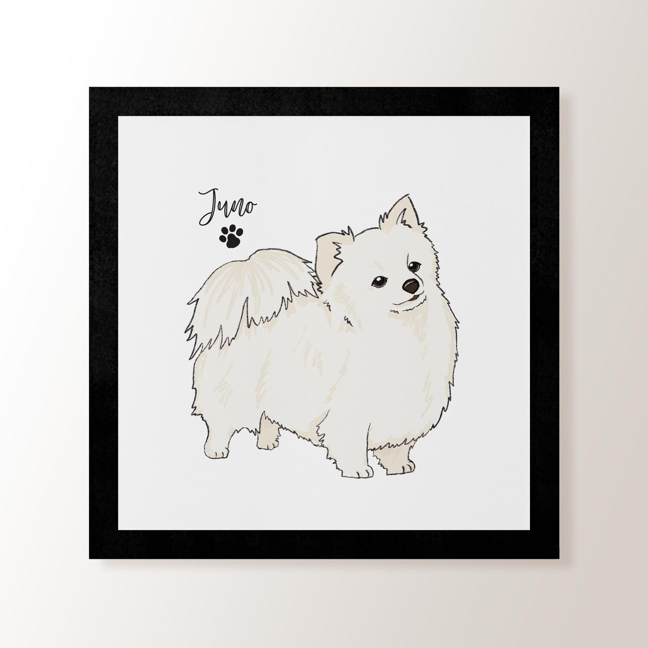 Personalised White Chihuahua - Art Print