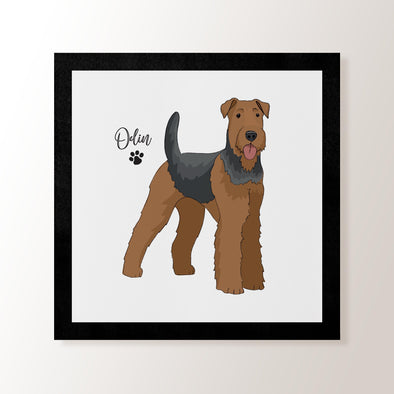 Personalised Airedale Terrier - Art Print