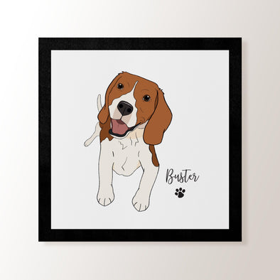 Personalised Beagle - Art Print