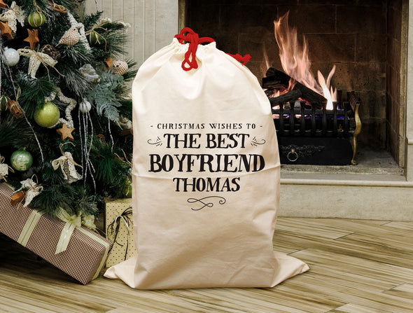 Best Boyfriend - Personalised Santa Sack