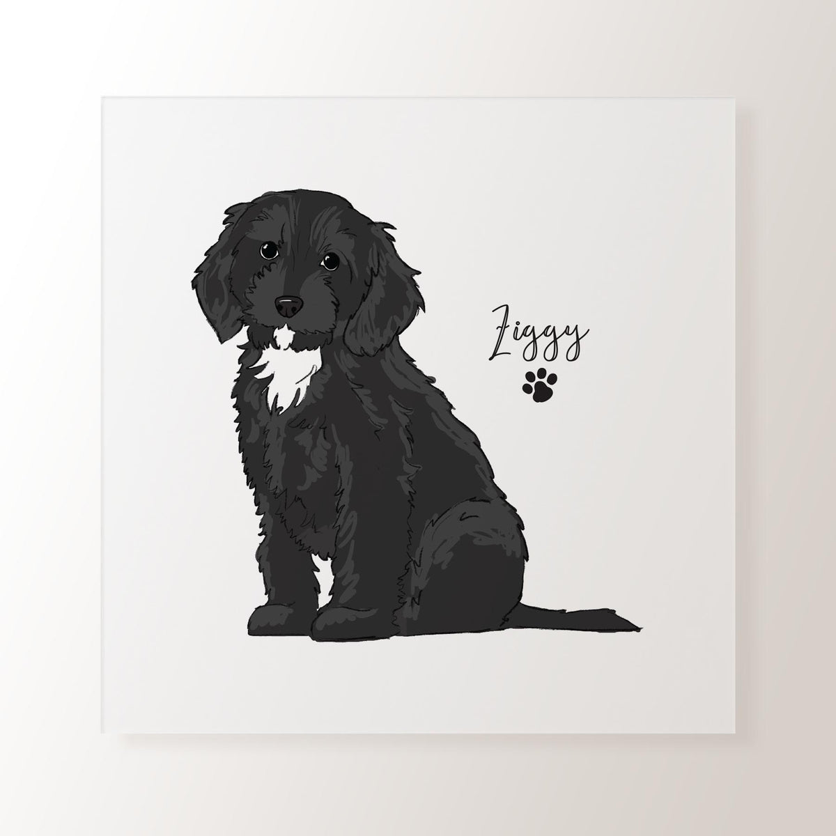 Personalised Name Cockapoo - Art Print
