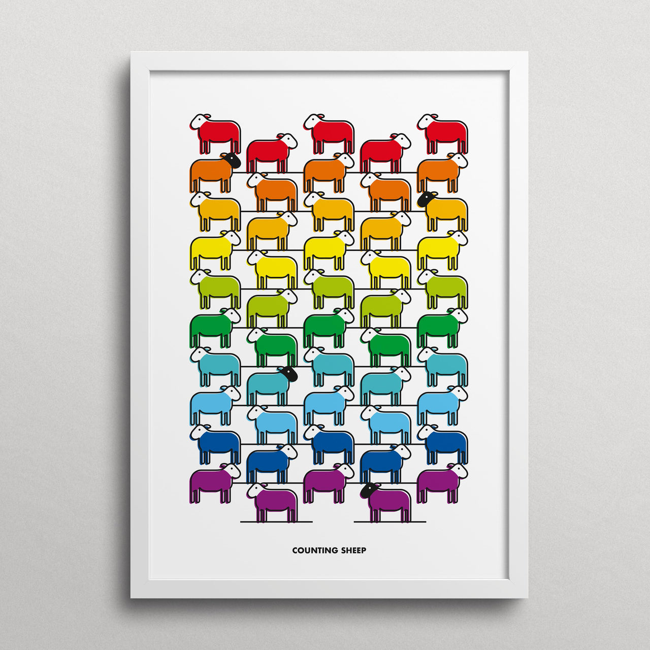Counting Sheep - Rainbow