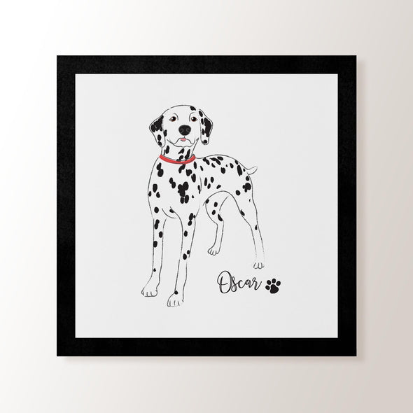Personalised Dalmatian - Art Print