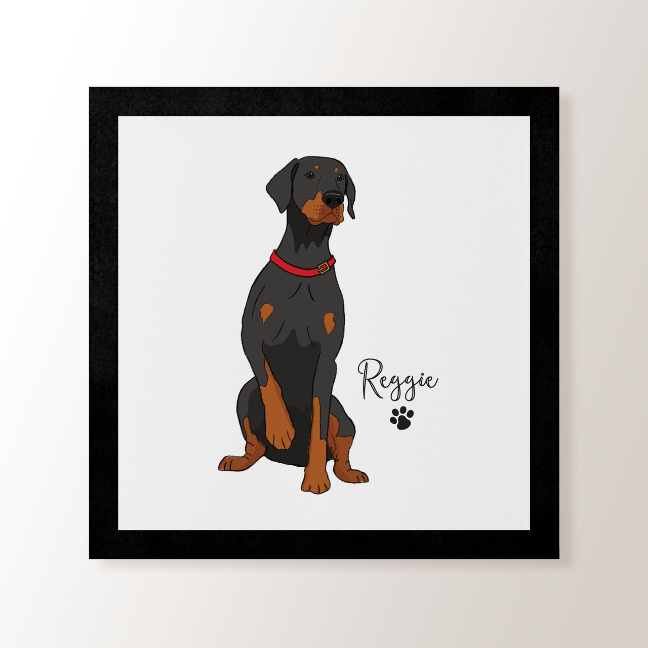 Personalised Doberman - Art Print