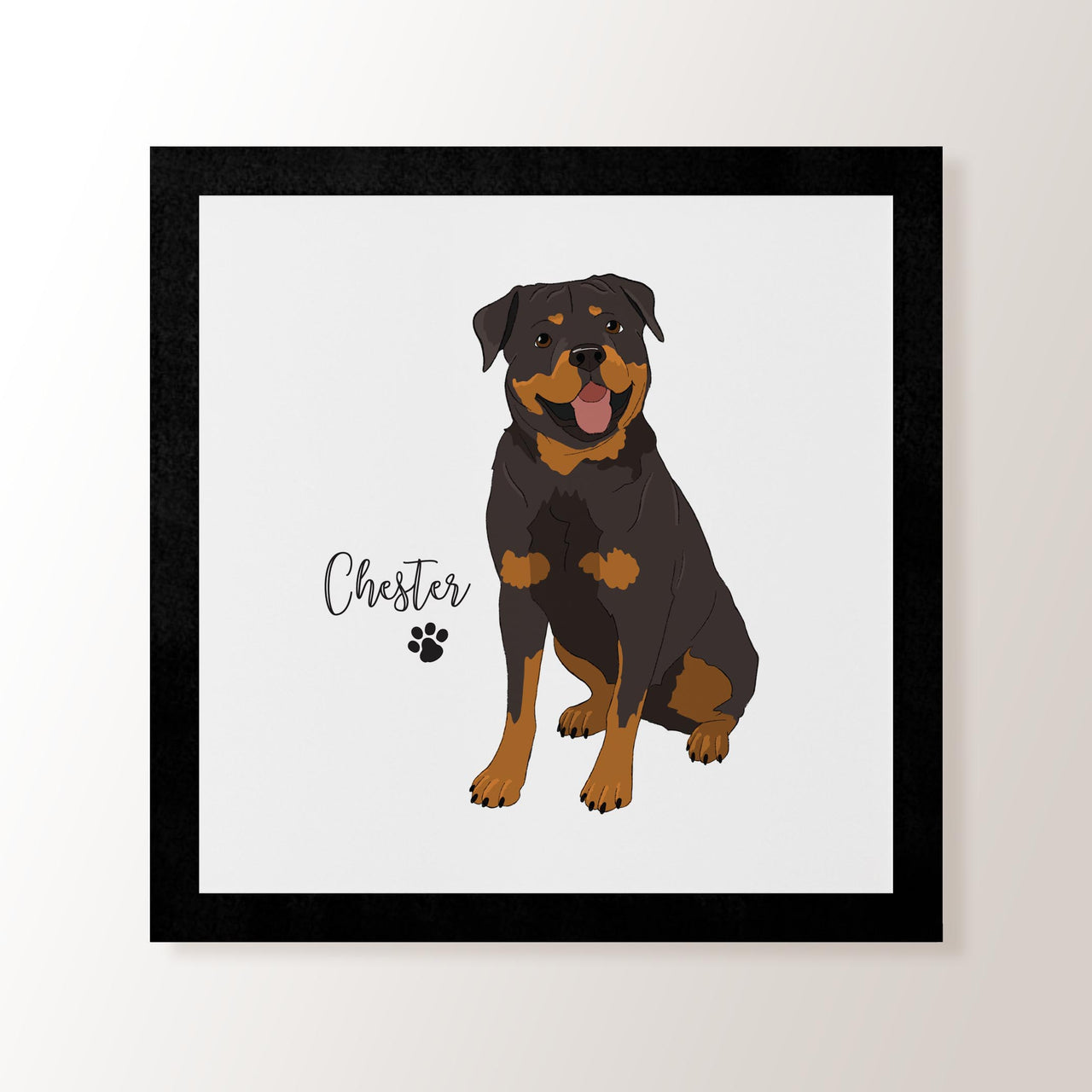 Personalised Rottweiler - Art Print