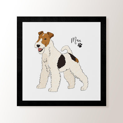 Personalised Wire Fox Terrier - Art Print