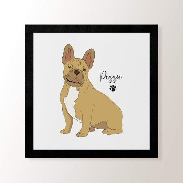 Personalised Fawn French Bulldog - Art Print