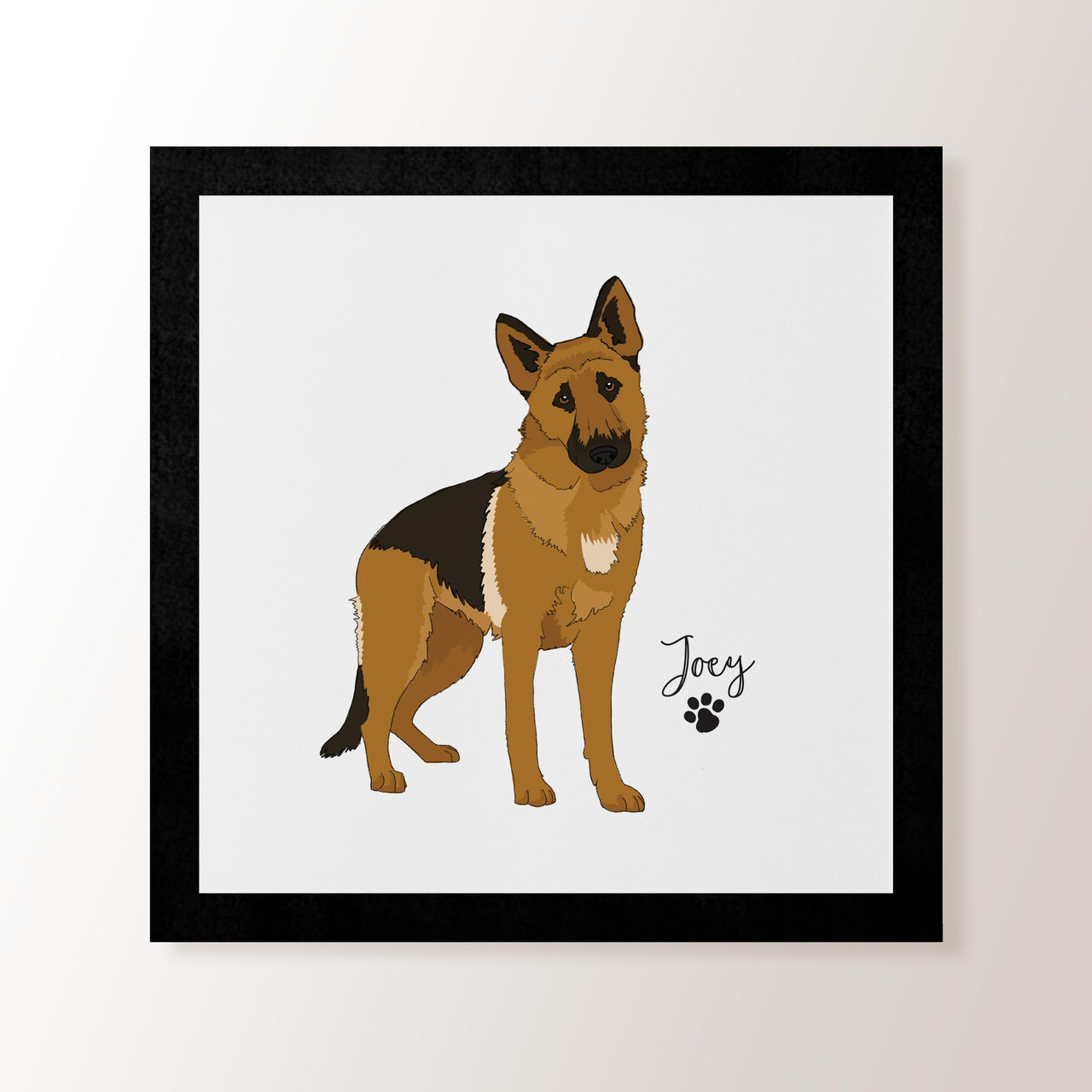 Personalised German Shepherd - Art Print