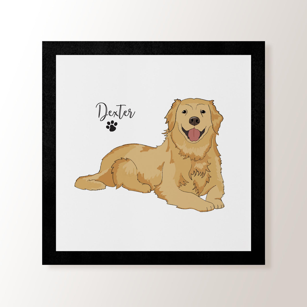 Personalised Golden Retriever - Art Print